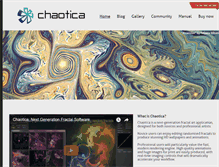 Tablet Screenshot of chaoticafractals.com